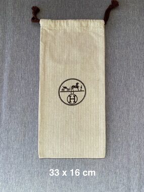 Authentic Hermès | Drawstring Dust Bag DIY Upcycled Projects Gift Storage